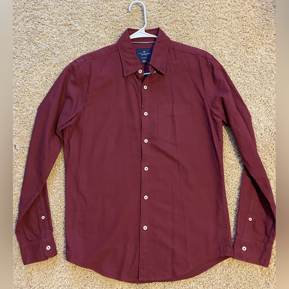 American Eagle men’s button up seriously soft shirt, size small